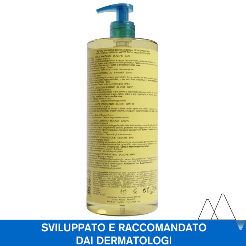 Packaging del prodotto Uriage Xémose Olio Lavante Lenitivo Doccia e Bagno Pelle Secca 1L