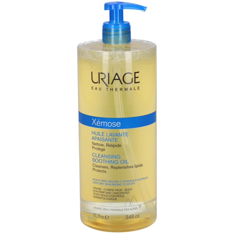 Confezione commerciale diUriage Xémose Olio Lavante Lenitivo Doccia e Bagno Pelle Secca 1L