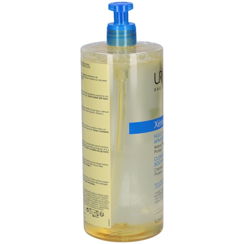 Foto illustrativa del packaging di Uriage Xémose Olio Lavante Lenitivo Doccia e Bagno Pelle Secca 1L