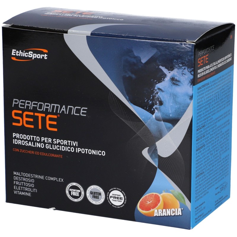 Foto esplicativa di Ethicsport Performance Sete Arancia per Reintegrazione Liquidi 14 Buste da 22g Foto esplicativa di Ethicsport Performance Sete Arancia per Reintegrazione Liquidi 14 Buste da 22g