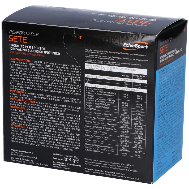 Visualizzazione chiara di Ethicsport Performance Sete Arancia per Reintegrazione Liquidi 14 Buste da 22g Visualizzazione chiara di Ethicsport Performance Sete Arancia per Reintegrazione Liquidi 14 Buste da 22g