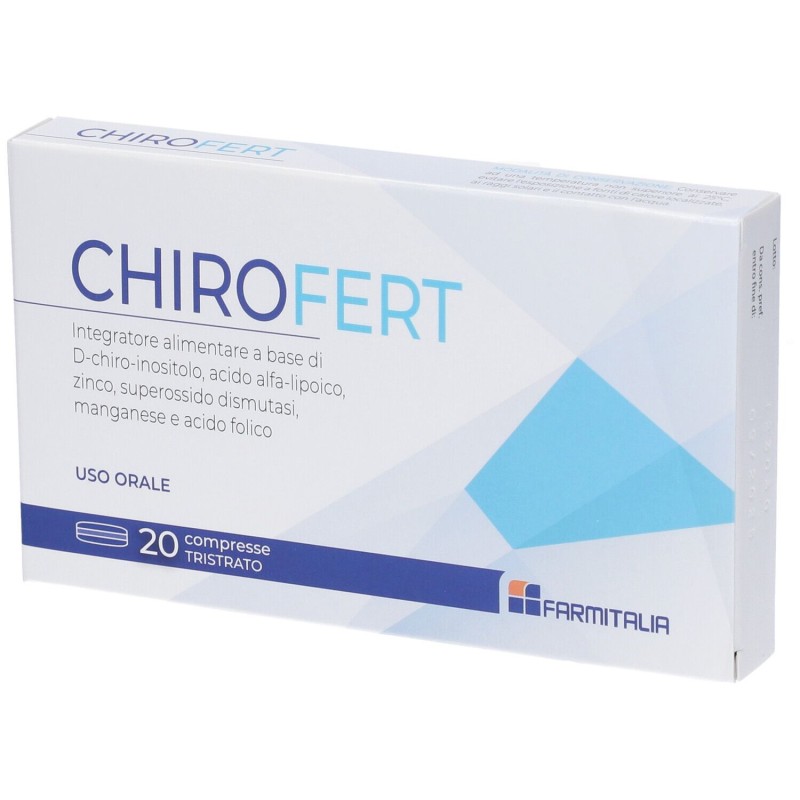 Confezione sigillata di Chirofert Integratore Antiossidante 20 Compresse