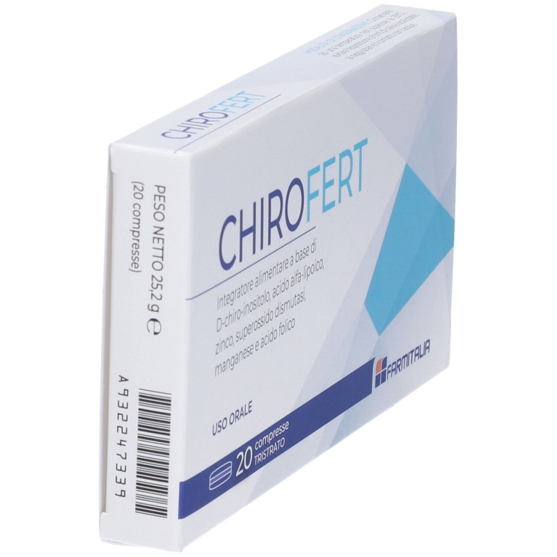 Pack ufficiale del prodotto Chirofert Integratore Antiossidante 20 Compresse