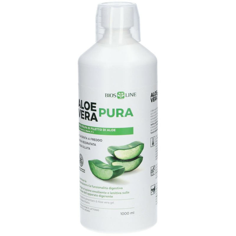 Confezione sigillata di Bios Line Aloe Vera Pura Integratore con Aloe Vera 1 Litro Confezione sigillata di Bios Line Aloe Vera Pura Integratore con Aloe Vera 1 Litro