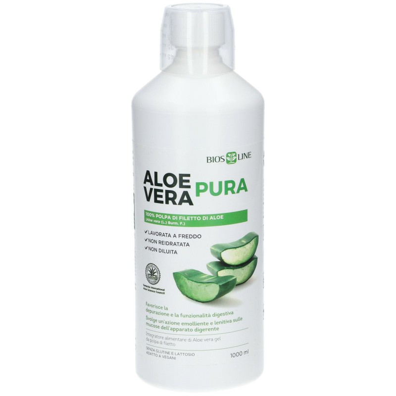 Foto esplicativa di Bios Line Aloe Vera Pura Integratore con Aloe Vera 1 Litro Foto esplicativa di Bios Line Aloe Vera Pura Integratore con Aloe Vera 1 Litro