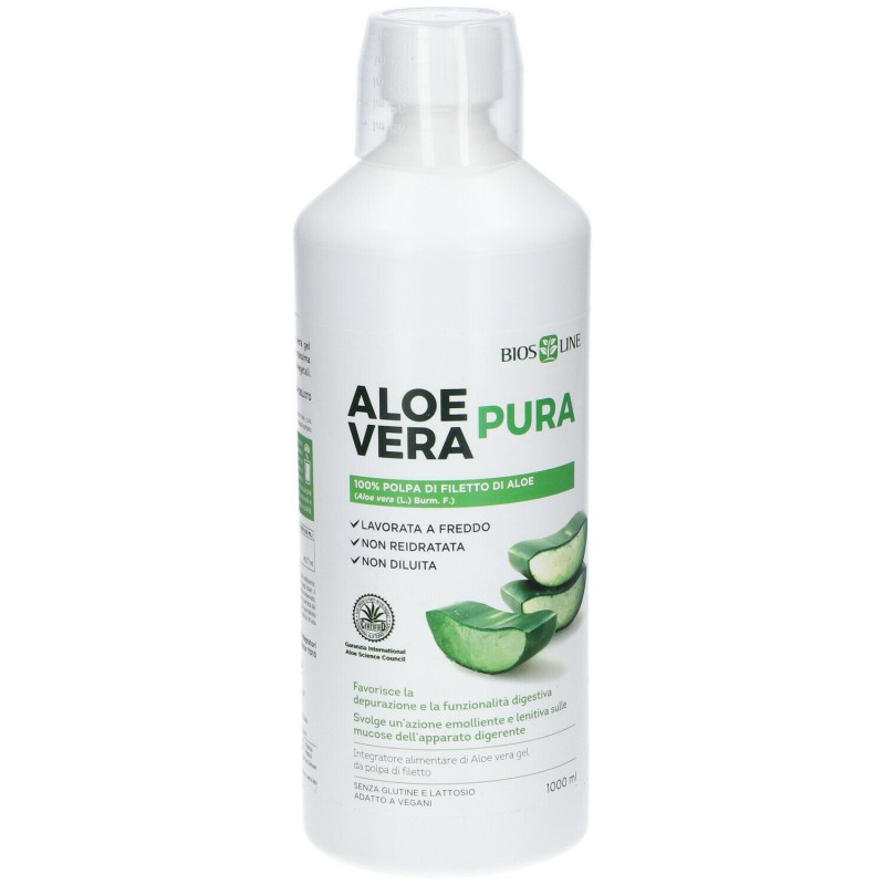 Packaging del prodotto Bios Line Aloe Vera Pura Integratore con Aloe Vera 1 Litro Packaging del prodotto Bios Line Aloe Vera Pura Integratore con Aloe Vera 1 Litro