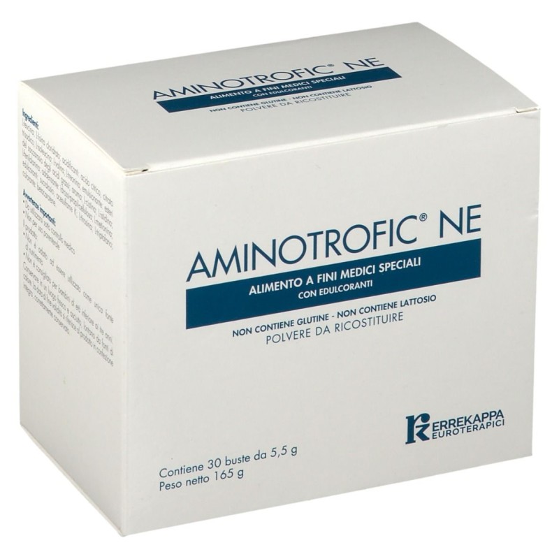 Primo piano di Aminotrofic Ne Alimento Dietetico Destinato Ai Fini Medici Speciali 30 Bustine Primo piano di Aminotrofic Ne Alimento Dietetico Destinato Ai Fini Medici Speciali 30 Bustine