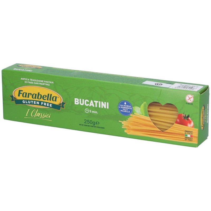 Vista del prodotto Farabella Bucatini Senza Glutine 250g Vista del prodotto Farabella Bucatini Senza Glutine 250g
