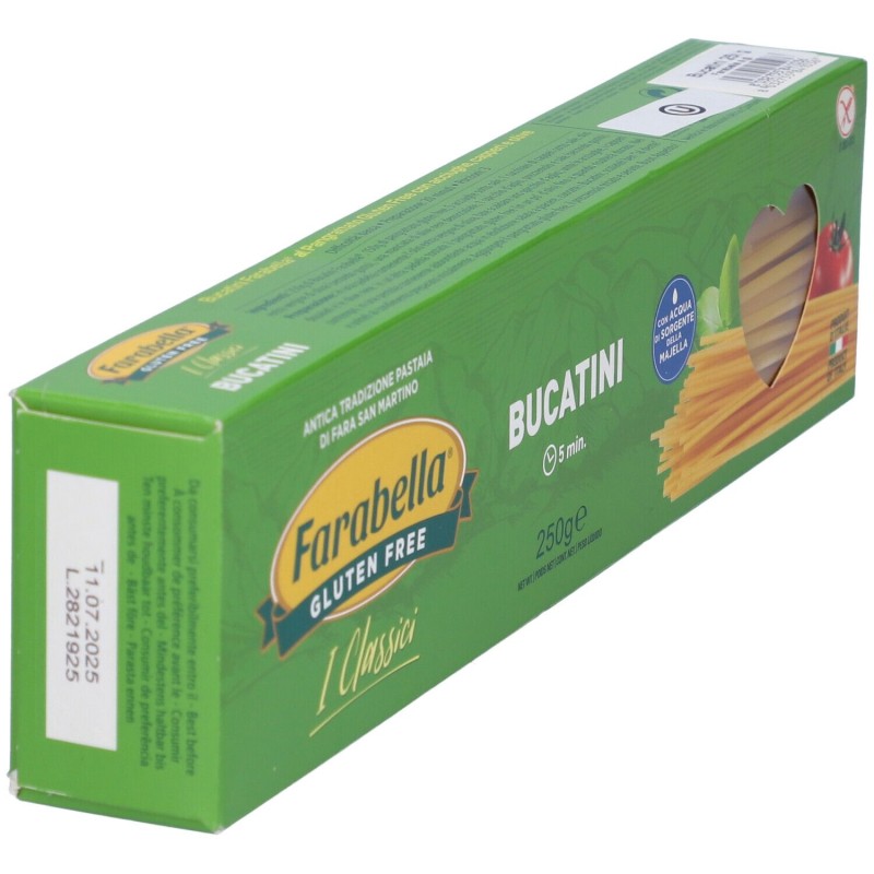 Presentazione grafica di Farabella Bucatini Senza Glutine 250g Presentazione grafica di Farabella Bucatini Senza Glutine 250g