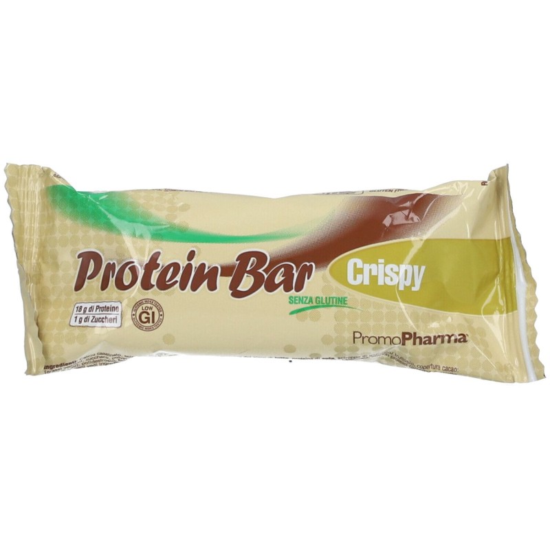 Foto illustrativa del packaging di Protein Bar Crispy per Snack Proteico 45 G Foto illustrativa del packaging di Protein Bar Crispy per Snack Proteico 45 G