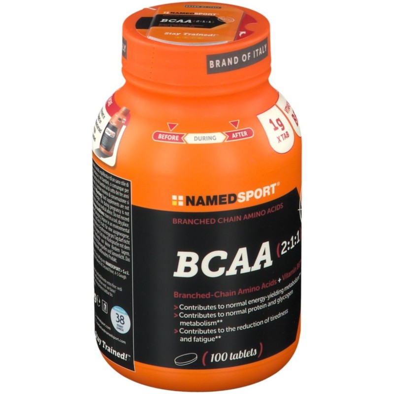 Immagine reale di Named Sport BCAA 211 100 Compresse Immagine reale di Named Sport BCAA 211 100 Compresse