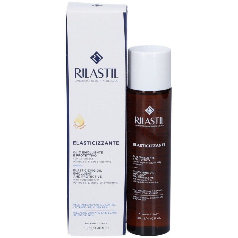 Dettaglio del packaging di Rilastil Elasticizzante Olio Corpo 125 ml Dettaglio del packaging di Rilastil Elasticizzante Olio Corpo 125 ml