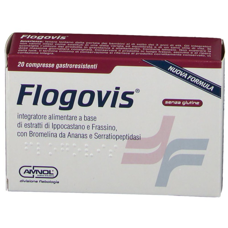 Foto illustrativa del packaging di Flogovis per Microcircolo e Drenaggio 20 Compresse 800 Mg Foto illustrativa del packaging di Flogovis per Microcircolo e Drenaggio 20 Compresse 800 Mg