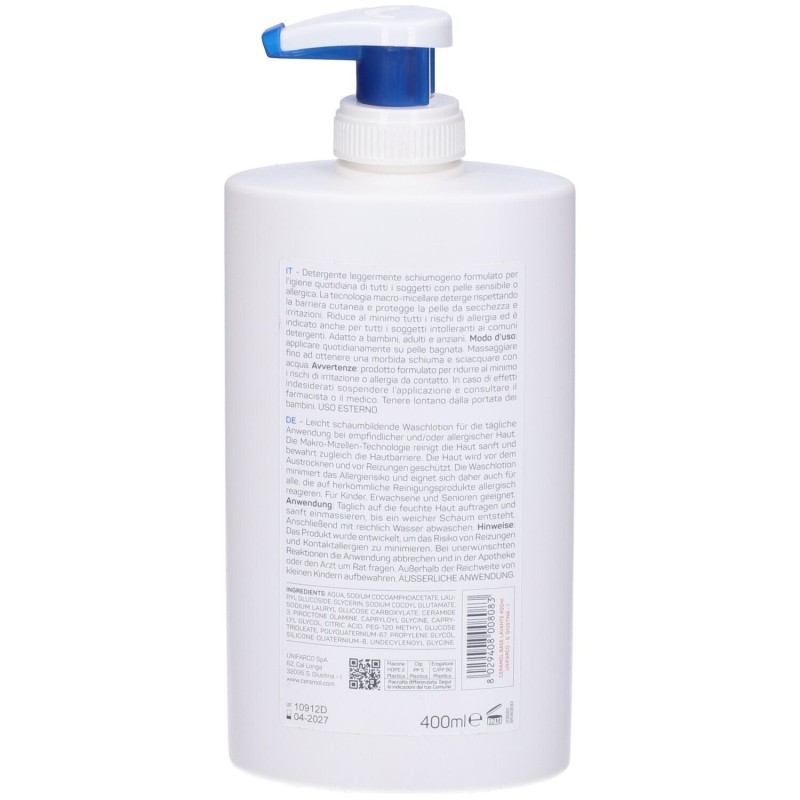 Pack ufficiale del prodotto Ceramol 311 Base Lavante Schiumogena 400ml Pack ufficiale del prodotto Ceramol 311 Base Lavante Schiumogena 400ml