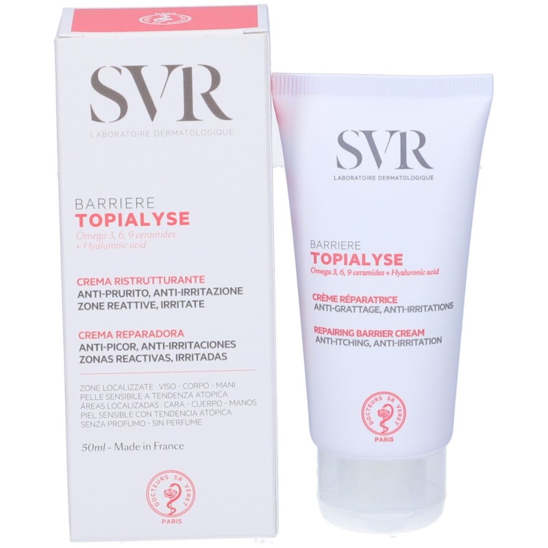 Packaging integro del prodotto SVR Topialyse Crema Barriera Riparatrice Anti Prurito 50ml Packaging integro del prodotto SVR Topialyse Crema Barriera Riparatrice Anti Prurito 50ml