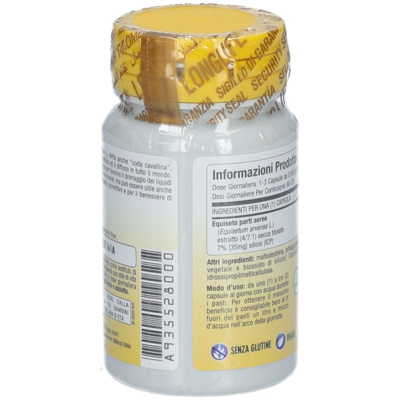 Foto esplicativa di Longlife Equiseto Integratore per Capelli Pelle e Unghie 60 Capsule Foto esplicativa di Longlife Equiseto Integratore per Capelli Pelle e Unghie 60 Capsule