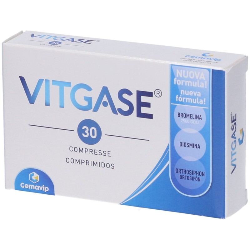 Scatola originale del prodotto Vitgase Integratore Drenante 30 Compresse Scatola originale del prodotto Vitgase Integratore Drenante 30 Compresse