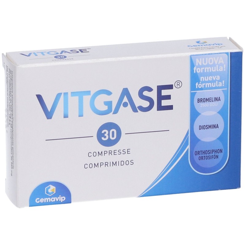 Immagine reale di Vitgase Integratore Drenante 30 Compresse Immagine reale di Vitgase Integratore Drenante 30 Compresse