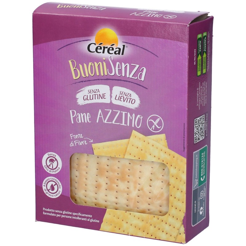 Packaging integro del prodotto Cereal Buoni Senza Pane Azzimo Senza Glutine 180g
