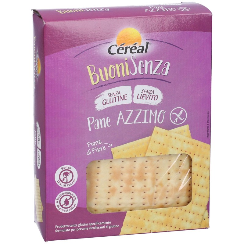 Dettaglio del packaging di Cereal Buoni Senza Pane Azzimo Senza Glutine 180g