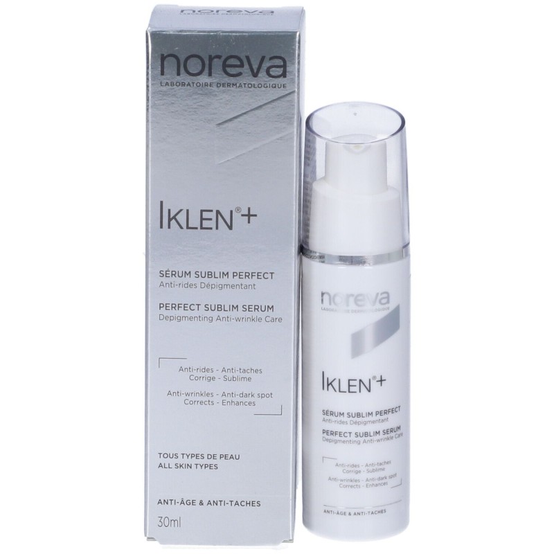 Scatola originale del prodotto Noreva Iklen Siero Anti Macchie e Antietà 30ml