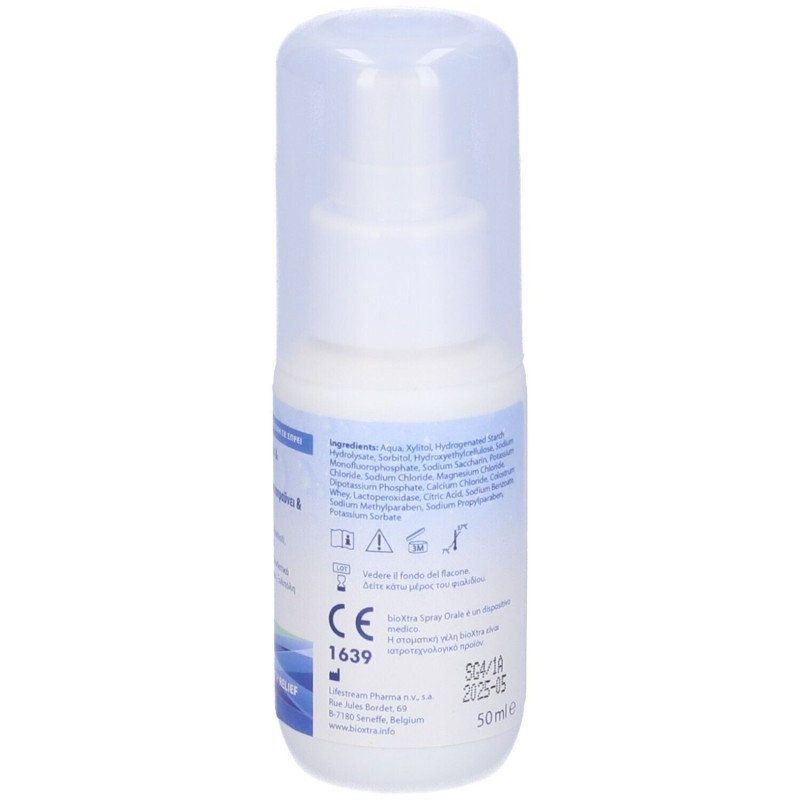 Aspetto del prodotto Bioxtra Spray Orale Lubrificante per la Bocca Secca 50ml