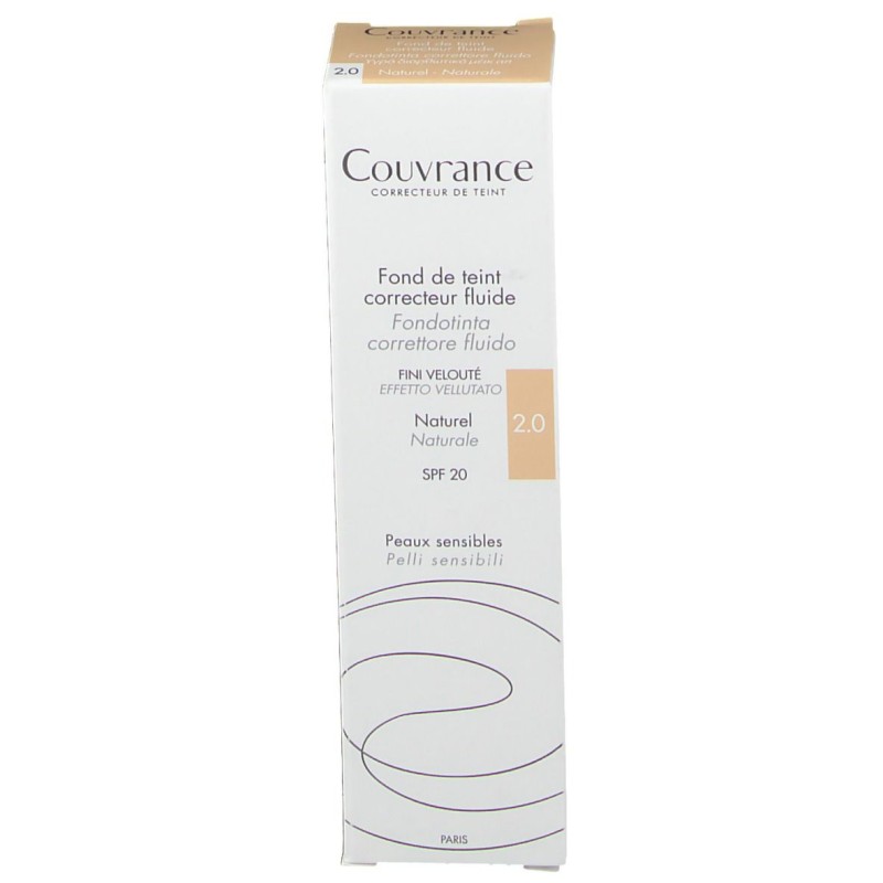 Confezione sigillata di Avene Couvrance Fondotinta Fluido 2.0 Colore Naturale SPF20 Tubo 30ml Confezione sigillata di Avene Couvrance Fondotinta Fluido 2.0 Colore Naturale SPF20 Tubo 30ml