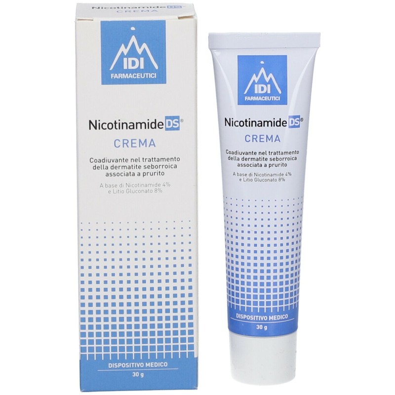 Scatola integra del prodotto Nicotinamide DS Crema per la Dermatite Seborroica 30gr Scatola integra del prodotto Nicotinamide DS Crema per la Dermatite Seborroica 30gr