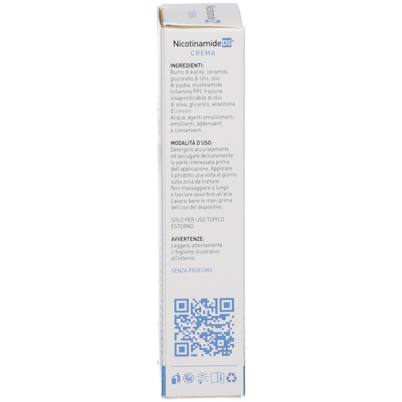 Scatola originale del prodotto Nicotinamide DS Crema per la Dermatite Seborroica 30gr Scatola originale del prodotto Nicotinamide DS Crema per la Dermatite Seborroica 30gr