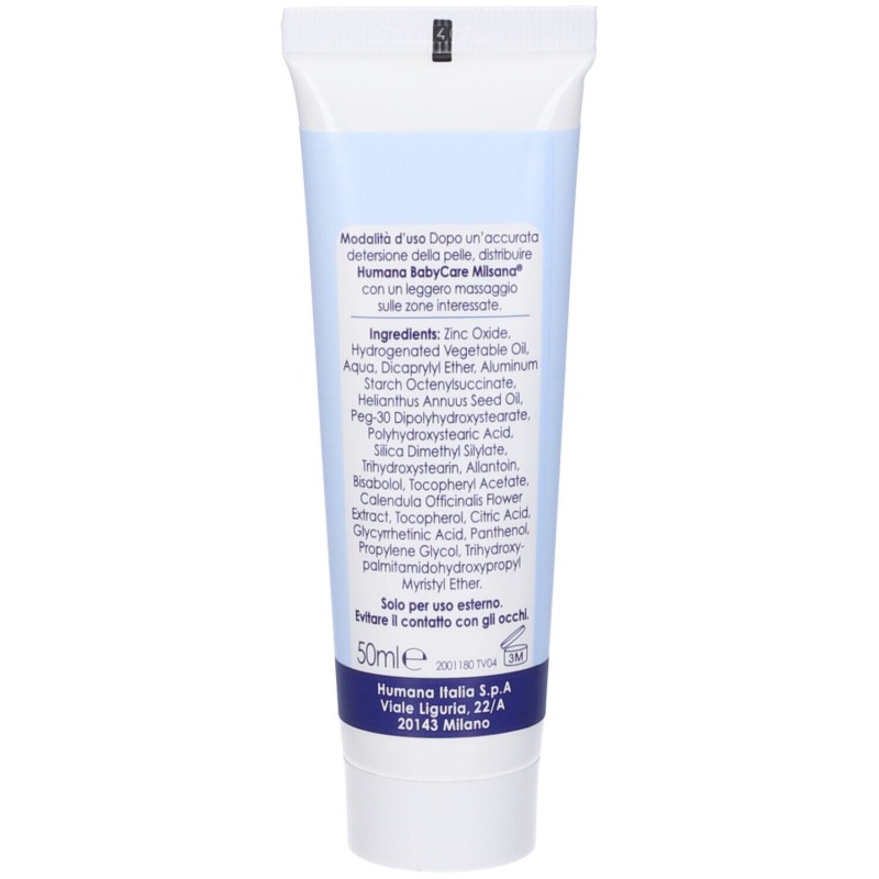 Dettaglio del packaging di Milsana Pasta Ossido Di Zinco per Pelle Irritata 50ml Dettaglio del packaging di Milsana Pasta Ossido Di Zinco per Pelle Irritata 50ml