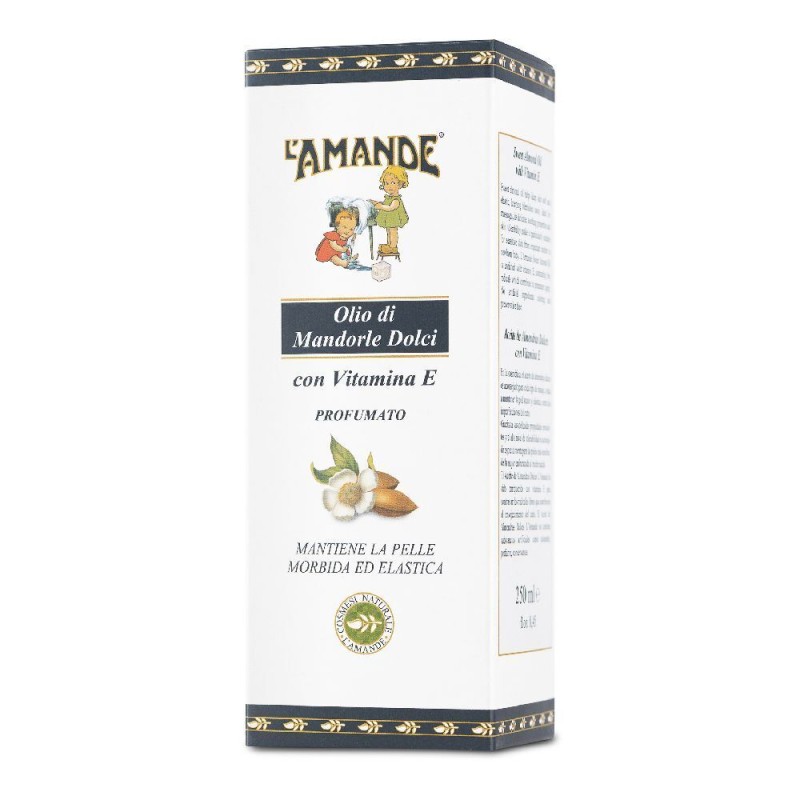 Confezione commerciale diL'Amande Marseille Olio Mandorle Dolci Profumato per Pelle Morbida 250ml Confezione commerciale diL'Amande Marseille Olio Mandorle Dolci Profumato per Pelle Morbida 250ml