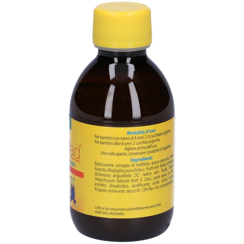 Foto illustrativa del packaging di Esi Propolbaby Sciroppo Fragola Per Difese Immunitarie 180 ml Foto illustrativa del packaging di Esi Propolbaby Sciroppo Fragola Per Difese Immunitarie 180 ml