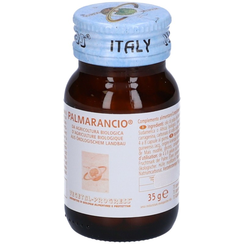 Scatola integra del prodotto Vegetal Progress Palmarancio Bio Integratore Antiossidante 70 Capsule Scatola integra del prodotto Vegetal Progress Palmarancio Bio Integratore Antiossidante 70 Capsule