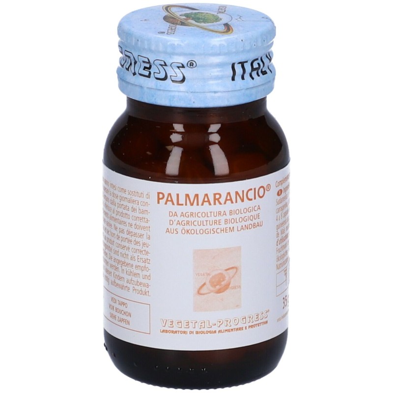 Foto esplicativa di Vegetal Progress Palmarancio Bio Integratore Antiossidante 70 Capsule Foto esplicativa di Vegetal Progress Palmarancio Bio Integratore Antiossidante 70 Capsule