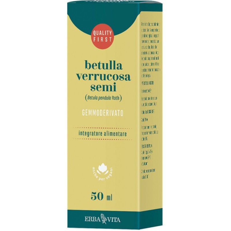 Primo piano di Gemmoderivato Betulla Semi per Depurazione 50ml Primo piano di Gemmoderivato Betulla Semi per Depurazione 50ml