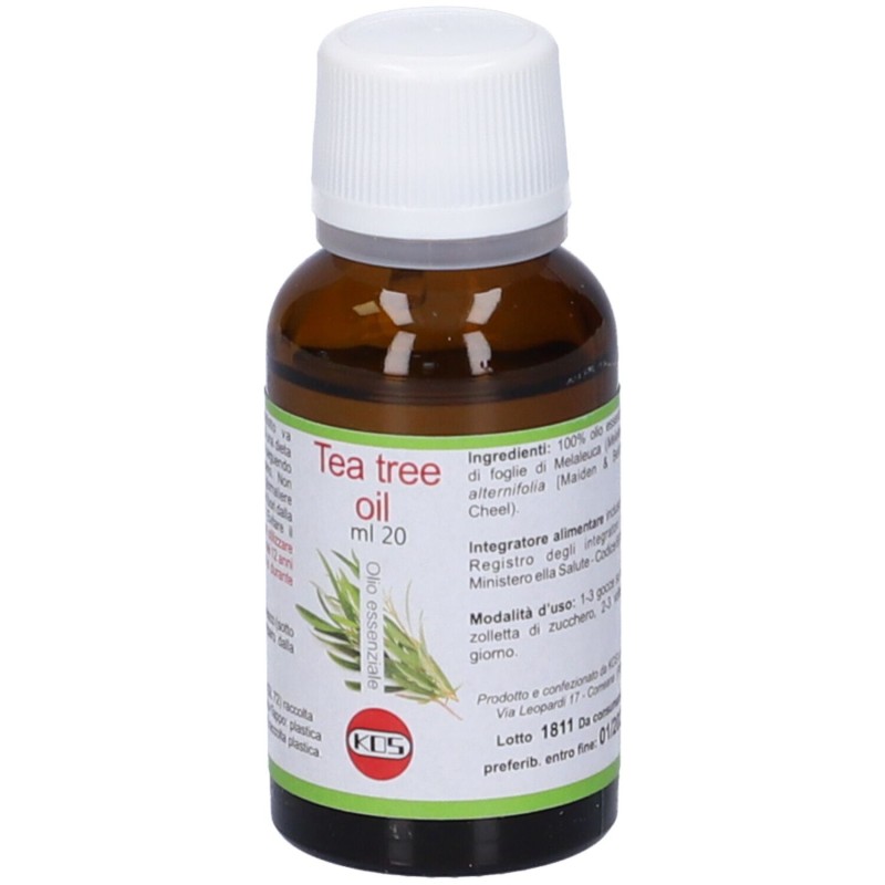 Immagine reale di Tea Tree Olio Essenziale Integratore per le Vie Respiratorie 20ml Immagine reale di Tea Tree Olio Essenziale Integratore per le Vie Respiratorie 20ml