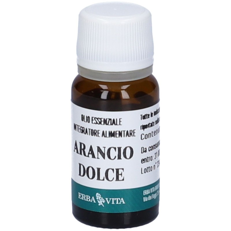 Aspetto del prodotto Erba Vita Arancio Olio Essenziale Integratore per Intestino 10ml Aspetto del prodotto Erba Vita Arancio Olio Essenziale Integratore per Intestino 10ml