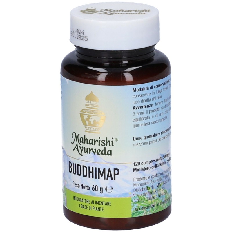 Vista del prodotto Maharishi Ayurveda Buddhimap Integratore per Memoria e Concetrazione 120 Compresse Vista del prodotto Maharishi Ayurveda Buddhimap Integratore per Memoria e Concetrazione 120 Compresse