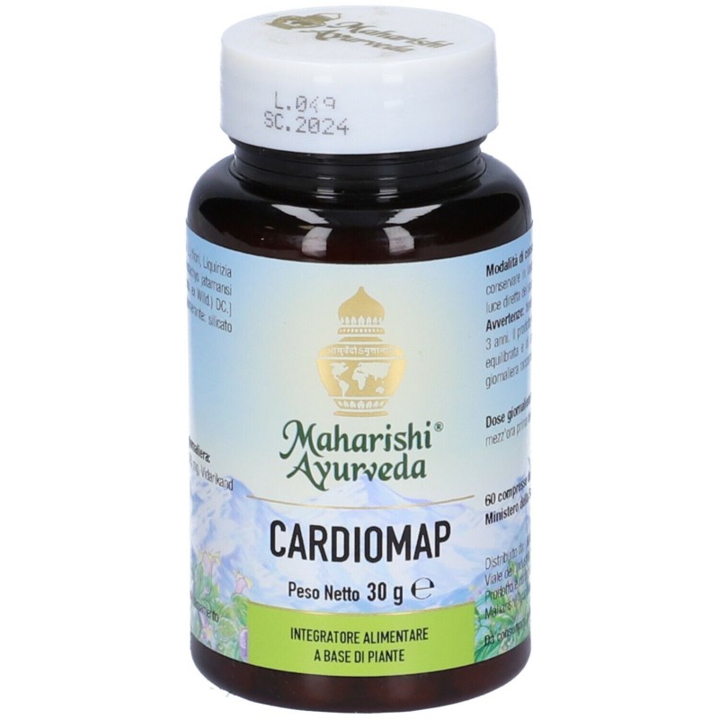 Scatola originale del prodotto Maharishi Ayurveda Cardiomap Integratore per Funzione Cardiaca 60 Compresse Scatola originale del prodotto Maharishi Ayurveda Cardiomap Integratore per Funzione Cardiaca 60 Compresse