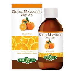 Dettaglio del packaging di Arancio Olio Mass per Massaggi 250ml Dettaglio del packaging di Arancio Olio Mass per Massaggi 250ml