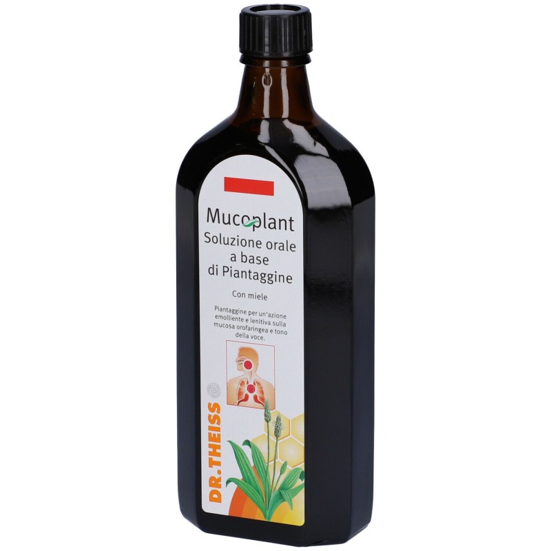 Aspetto del prodotto Dr.Theiss Mucoplant Piantaggine Soluzione Per Tosse E Catarro 250ml