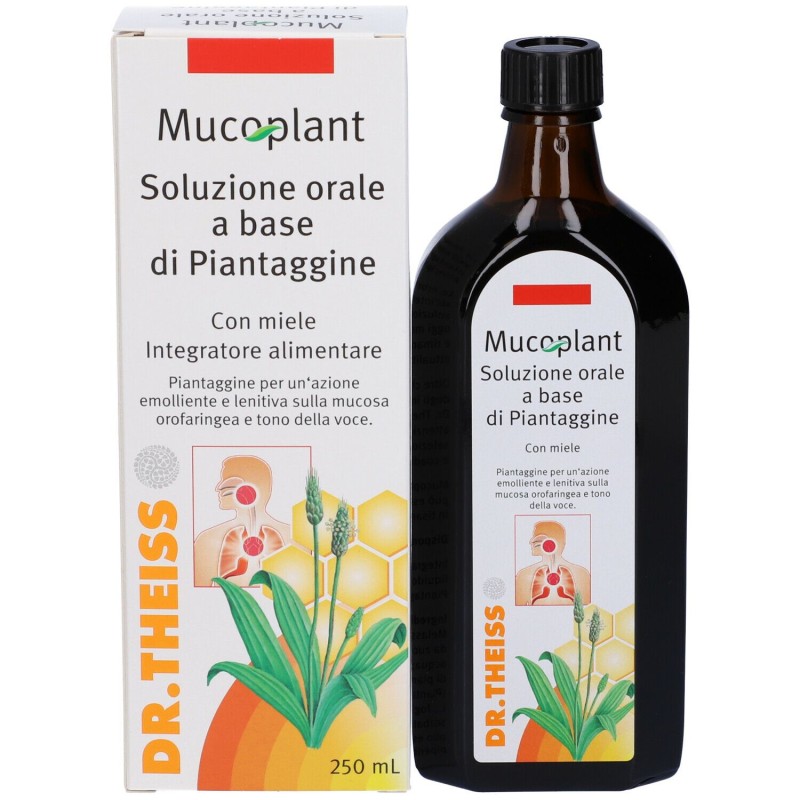 Foto esplicativa di Dr.Theiss Mucoplant Piantaggine Soluzione Per Tosse E Catarro 250ml