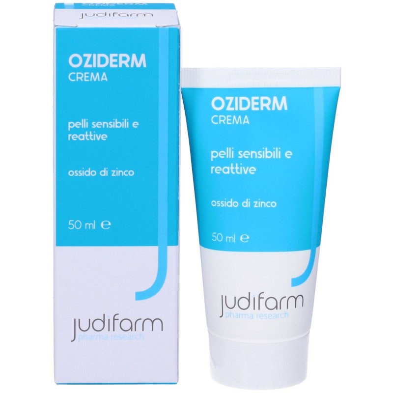 Presentazione grafica di Oziderm Crema Idratante per Pelli Sensibili 50ml Presentazione grafica di Oziderm Crema Idratante per Pelli Sensibili 50ml