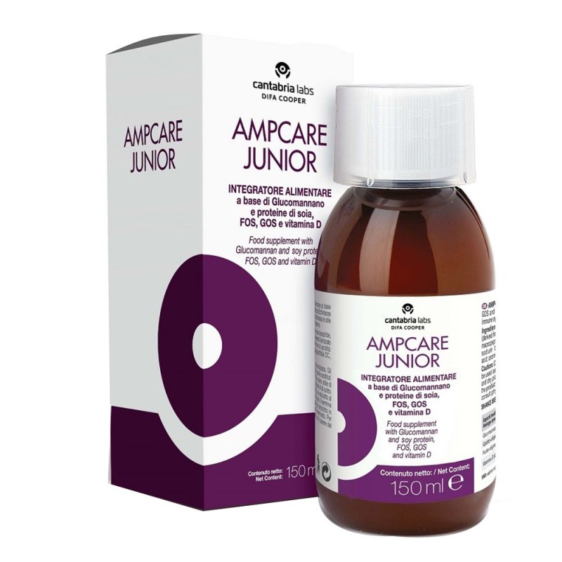 Primo piano di Difa Cooper AMPCare Junior Integratore Sciroppo 150ml Primo piano di Difa Cooper AMPCare Junior Integratore Sciroppo 150ml
