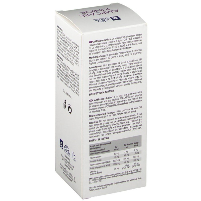 Vista del prodotto Difa Cooper AMPCare Junior Integratore Sciroppo 150ml Vista del prodotto Difa Cooper AMPCare Junior Integratore Sciroppo 150ml
