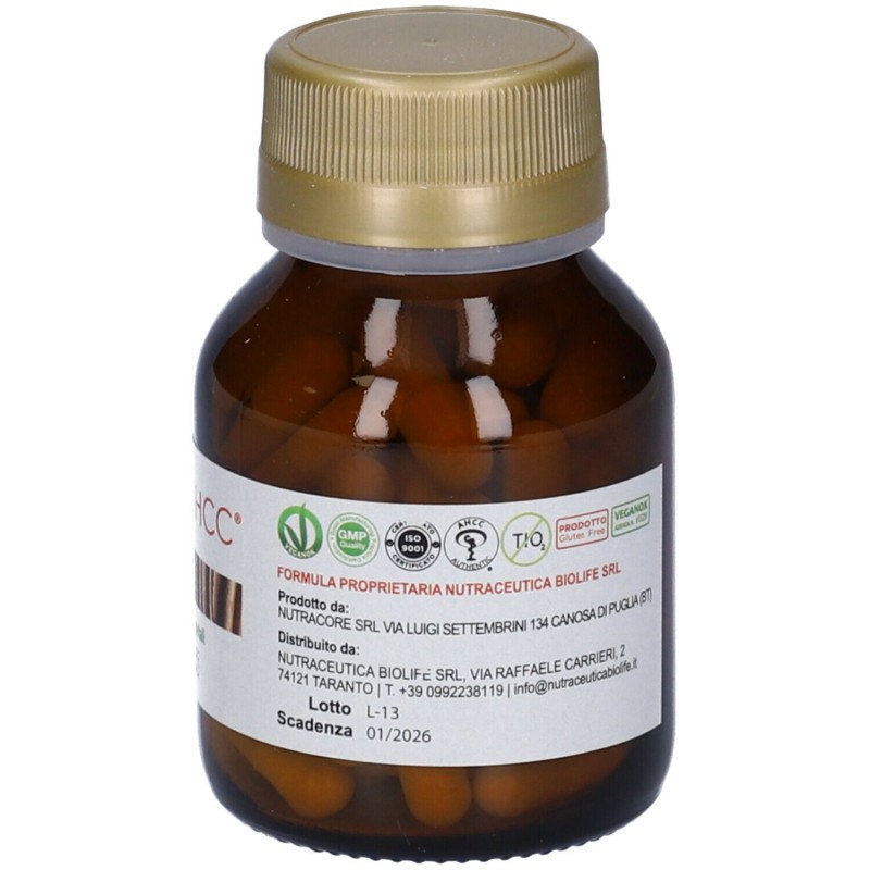 Immagine reale di Nkife Ahcc Integratore per Difese Immunitarie 60 Capsule