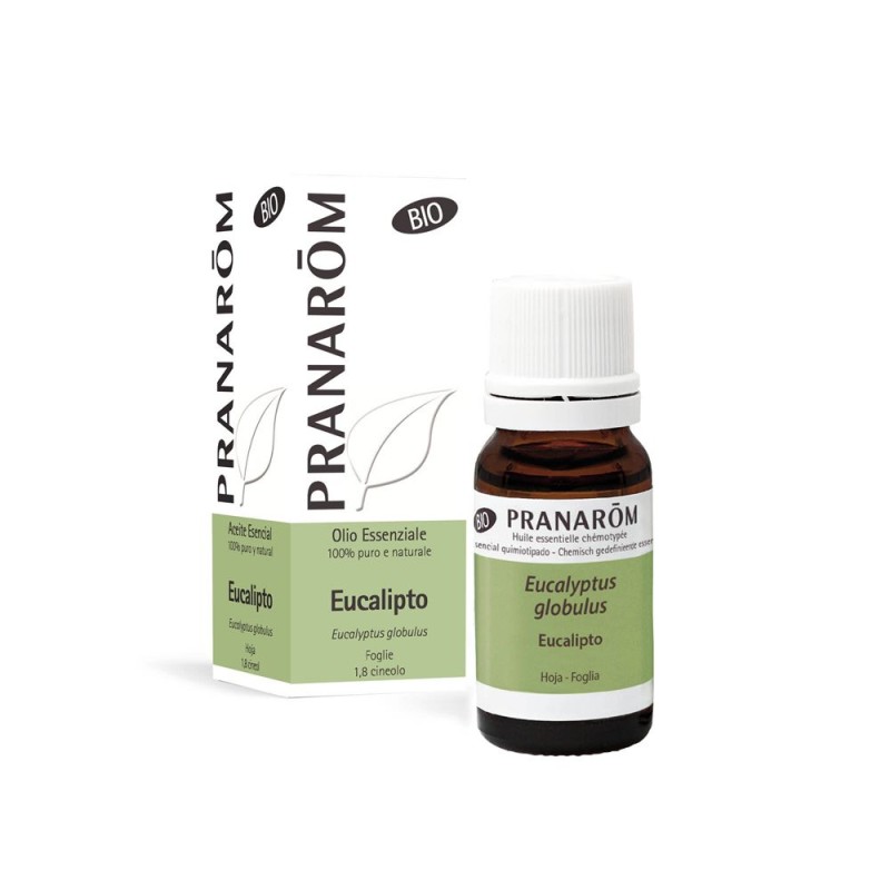 Vista del prodotto Pranarom Eucalipto Olio Essenziale Biologico 10ml Vista del prodotto Pranarom Eucalipto Olio Essenziale Biologico 10ml