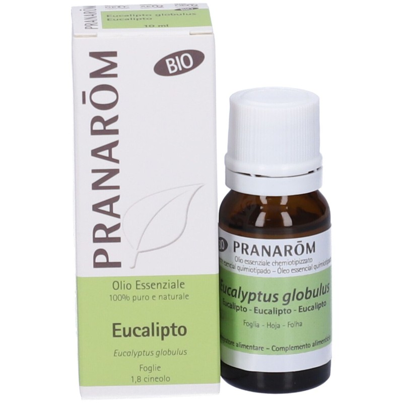 Packaging del prodotto Pranarom Eucalipto Olio Essenziale Biologico 10ml Packaging del prodotto Pranarom Eucalipto Olio Essenziale Biologico 10ml