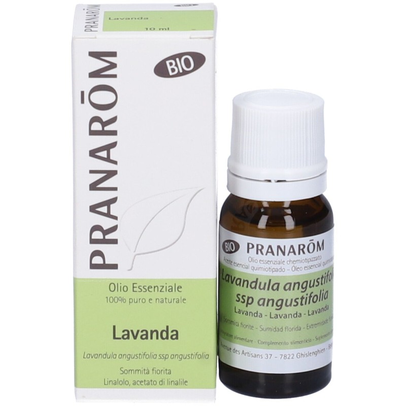 Scatola integra del prodotto Pranarom Lavanda Angustifolia Olio Essenziale Biologico 10ml Scatola integra del prodotto Pranarom Lavanda Angustifolia Olio Essenziale Biologico 10ml