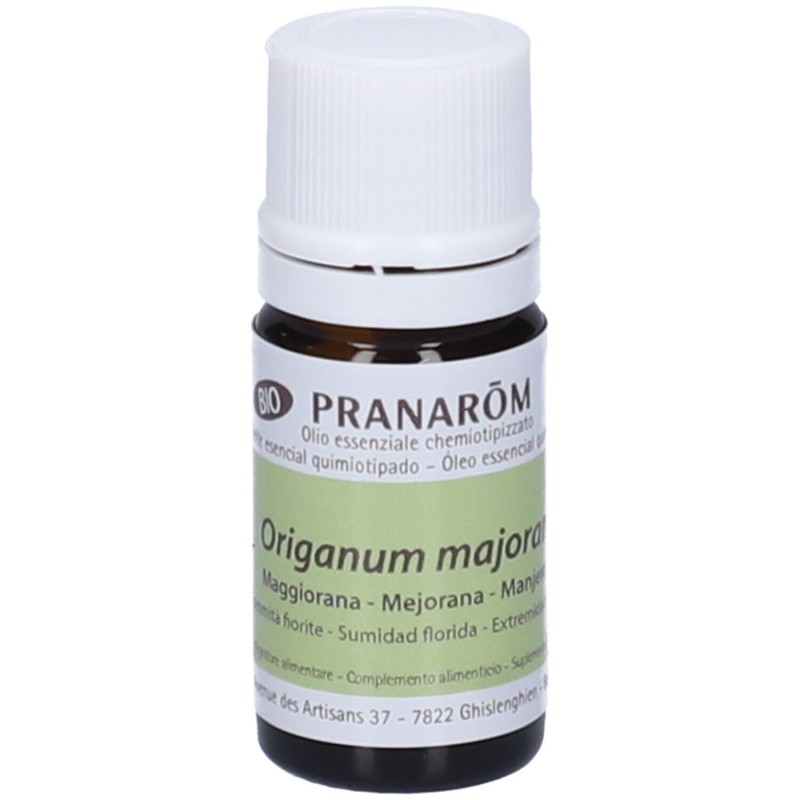 Packaging del prodotto Pranarom Maggiorana Olio Essenziale Biologico 5ml Packaging del prodotto Pranarom Maggiorana Olio Essenziale Biologico 5ml